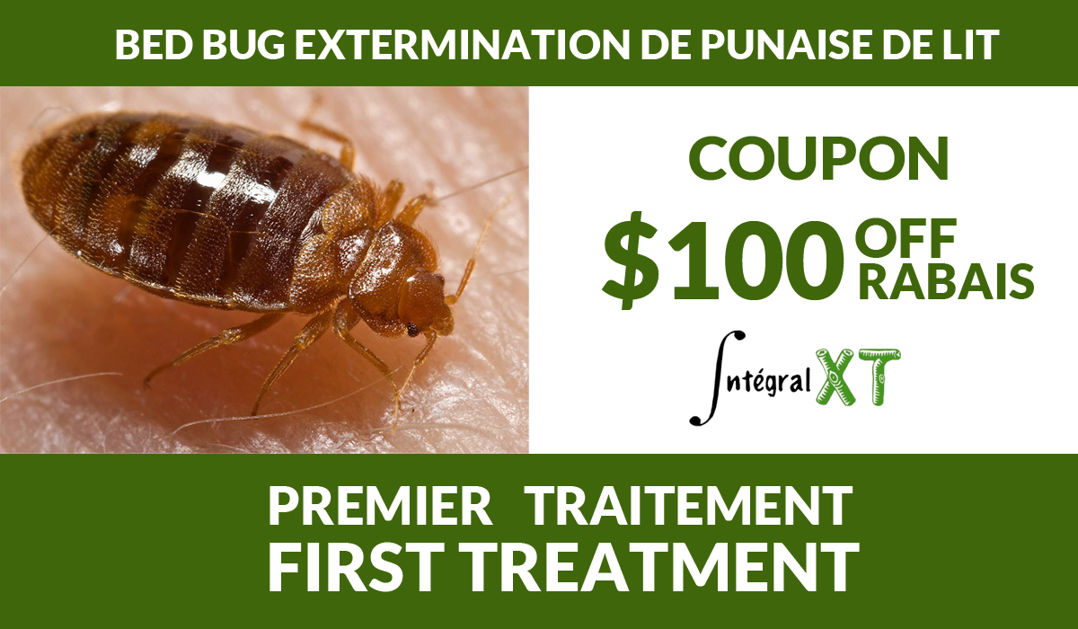 $100 OFF for a bed bug extermination treatment